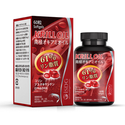 ISDG 进口挪威深海鱼油软胶囊 800mg*90粒/瓶 Omega-3中老年 磷虾油60粒/瓶