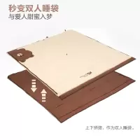 牧高笛(MOBIGARDE)Line Friends联名款户外活力布朗熊睡袋 NX21562002布朗熊米白(H)