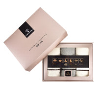 0001金号 清然/系列-10 三条毛巾礼盒装 HY1118-10