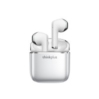 联想ThinkPad 真无线蓝牙耳机 半入耳式运动降噪重低音音乐耳机 适用苹果华为手机 XT99[金属游戏低延迟]银色