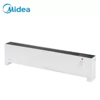 美的(Midea)踢脚线电暖器移动地暖烤火炉防水尘石墨烯发热无声光卧室干衣热幕空气墙NDV-F1