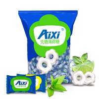 Aixi无糖薄荷糖750g 清新口气口香糖 办公室招待零食糖果(薄荷味)