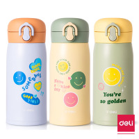 得力(deli) 时尚保温杯 LL605-FMX 350ml 混 单个装