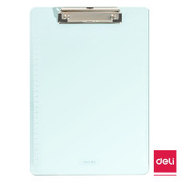 得力(deli) 书写板夹 9256APET 透明蓝 单个装
