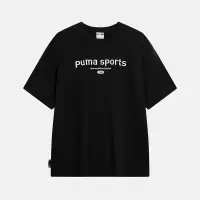 彪马(PUMA)旗舰男装女装2023新款运动服休闲短袖T恤624702 62470201黑色 S
