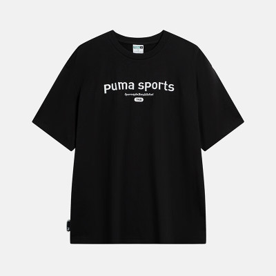 彪马(PUMA)旗舰男装女装2023新款运动服休闲短袖T恤624702 62470201黑色 S