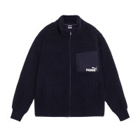 彪马(PUMA) 男装2022新款运动服休闲夹克摇粒绒外套6735 673543蓝色 XL