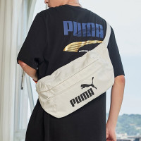 彪马(PUMA)单肩包 秋季运动包情侣同款拉链包时尚斜挎包休闲腰包078692 07869202白色 34