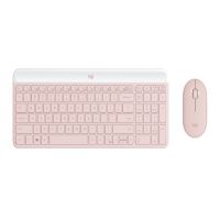 Logitech罗技无线超薄键鼠套装MK470 粉色