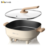 小熊 电火锅 家用多功能鸳鸯锅电炒菜锅不粘炒锅 5L火锅大容量DHG-C50F2