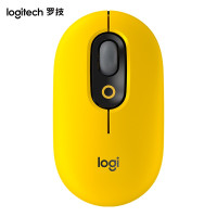 罗技(Logitech)POP MOUSE无线鼠标蓝牙鼠标办公鼠标-热力黄