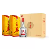 五粮液五粮春一代白酒礼盒45度500mL*2瓶装纯粮食酒水浓香型白酒