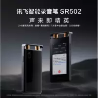 科大讯飞(iFLYTEK)AIT-P10 双屏翻译机和录音笔SR502 32G+10G云存储套装 黑色