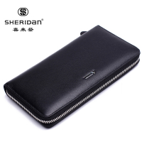 SHERIDAN喜来登男士时尚休闲头层牛皮手包 NL161013S 黑色