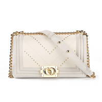 SHERIDAN喜来登女士时尚休闲单肩斜挎包 NL210432A/W 白色