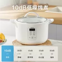 美的(Midea)电炖盅 电炖锅 隔水炖盅 陶瓷燕窝煮粥神器煲汤锅炖汤锅可智能预约1.6L白瓷3胆DZ16E102