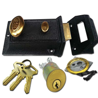 得力(deli)加长挂锁大门锁柜门锁头电表箱防盗锁免钥匙上锁SG-38L