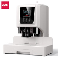 得力(deli)财务装订机 凭证装订机 电动装订机 自动装订机GB504