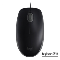罗技(Logitech)M110 有线鼠标 办公鼠标 轻音鼠标 对称鼠标 2个装