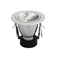 老式筒灯外壳E27螺口LED灯嵌入式灯筒天花灯座洞灯罩 3.5寸-开孔10cm(不含光源)