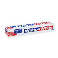 大白牙膏WHITE去渍牙膏去黄去牙渍烟渍清新口气含氟防蛀牙膏140g