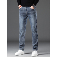 秋冬新款男牛仔裤男青年潮流百搭直筒裤耐磨耐刮舒适长裤子
