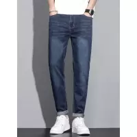 秋冬新款韩版简约牛仔裤男款潮牌弹力百搭直筒裤男士批发men jean