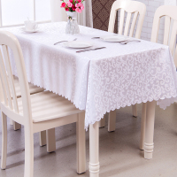 托罗方形桌布300cm*300cm混纺,图案:叶子,颜色:白色