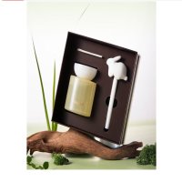 fumare迎系列兔子香氛礼盒室内持久无火香薰蜡烛藤条香薰生日中秋礼物 冬野绒木