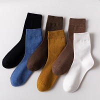 Cmierf Kuect(中国CK)女堆堆袜秋冬款中筒袜女士无骨长筒袜礼盒装CK-FSWZ003均码 颜色随机