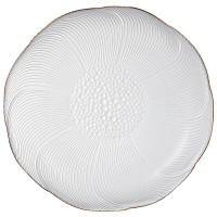 祥源美金边玻璃水果盘 中号18.4*3.5cm