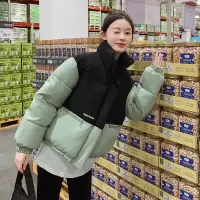 韩短款棉服棉衣女2023年新款小众设计感学生面包服小个子冬季外套