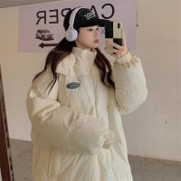 2023年新款羽绒棉服女中长款过膝韩版休闲宽松显瘦加厚时尚棉外套