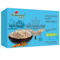 世荣润 加拿大进口原味即食燕麦片健康营养早餐代餐 膳食纤维全谷物燕麦 即食燕麦精美礼盒装1.5kg 单盒价