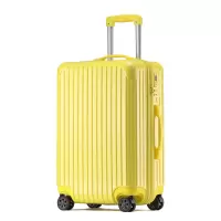 WRC糖果色亮面时尚旅行箱W-9013 浅黄色29寸
