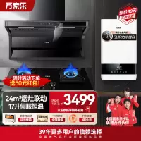 万家乐顶侧双吸抽油烟机26m³挥手智控定时烟灶联动套装 5.2KW灶17升热水AK6+AY9+16S6S(T)天然气