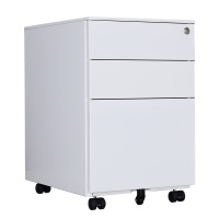 易企采 三抽活动柜档案文件柜办公柜移动矮柜抽屉柜带锁桌下档案文件柜