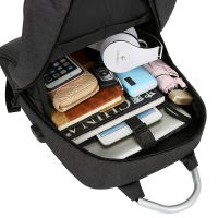 Danrosen 新款休闲电脑商务背包旅行 B008大容量书包印字双肩包背包
