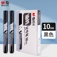 晨光(M&G)文具M01单头黑色记号笔 10支/盒APMY2204 油性马克笔 物流笔标记大头笔