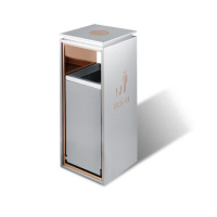 麦格尚 垃圾桶 MGS-LJT-A0002 高档 不锈钢 垃圾桶 轨道垃圾桶 滑轨垃圾桶 推拉烟灰桶 不锈钢带轨