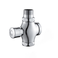 京采优品 卫生间手按式主体铜冲水阀 延时黄铜大体 1寸(单位:个)