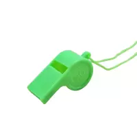 塑料口哨儿童玩具礼品加油吹口哨子裁判哨球迷挂绳运动会活动口哨(彩色款10个)
