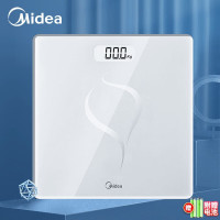 美的(Midea) 体重秤电池家用健康电子秤 智能体重秤 Led显示健身运动耐用减重提醒 MO-CW5