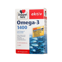 双心Doppelherz 1400mg深海鱼油软胶囊30粒*2盒 rTG型无腥味 OMEGA-3 成人中老年