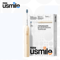 usmile 笑容加电动牙刷 成人情侣版 软毛声波自动牙刷 1号刷 奶油黄