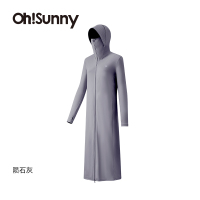 ohsunny 女款超长防晒衣 SLC3M190D陨石灰 M码