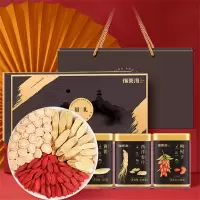 福东海 精选西洋参片枸杞黄芪组合 长白山人参含皂苷花旗参泡水炖汤食材养生滋补品送礼礼盒 410克单盒价