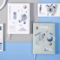 得力 (deli) SZ049 问苍穹系列学生精装本中国航天笔记本精致皮面本