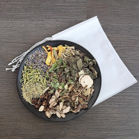 信天游 TRAVELSKY香囊DIY散装原料香包填充材料500g/12种原料分装 无纺布袋10个(BY)/套