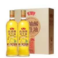 鲁花 高油酸花生油750ml*2简装 5S 物理压榨